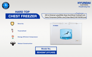 Hard top chest freezer