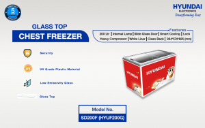 Glass Top Chest Freezer