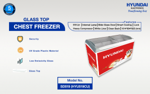 Glass Top Chest Freezer